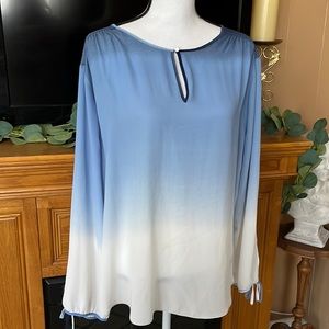 Gradient blue blouse